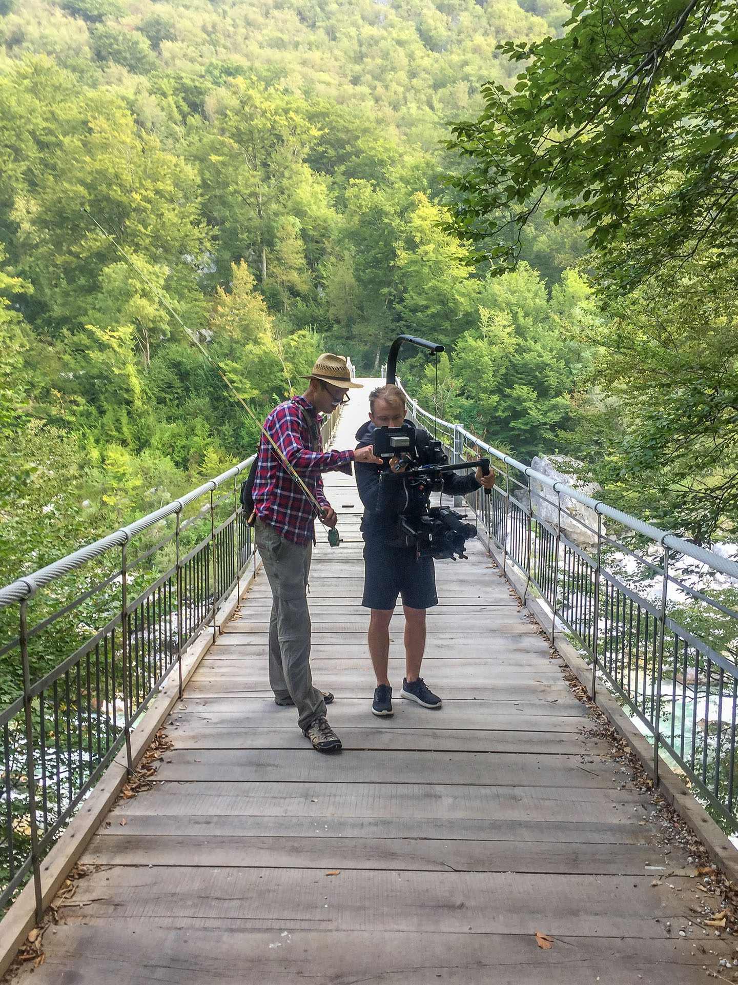 Behind the scenes in the Soča Valley